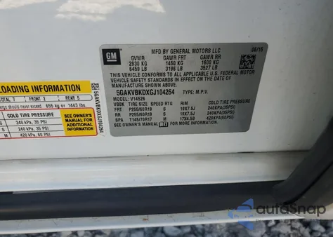 2016 Buick Enclave from USA, damaged, VIN 5GAKVBKDXGJ104264